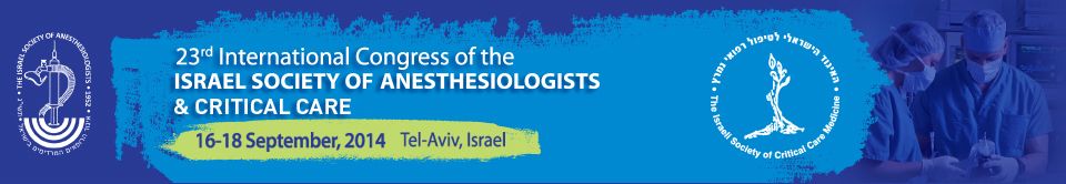 23rd israel society of anesthesiologists nd critical care